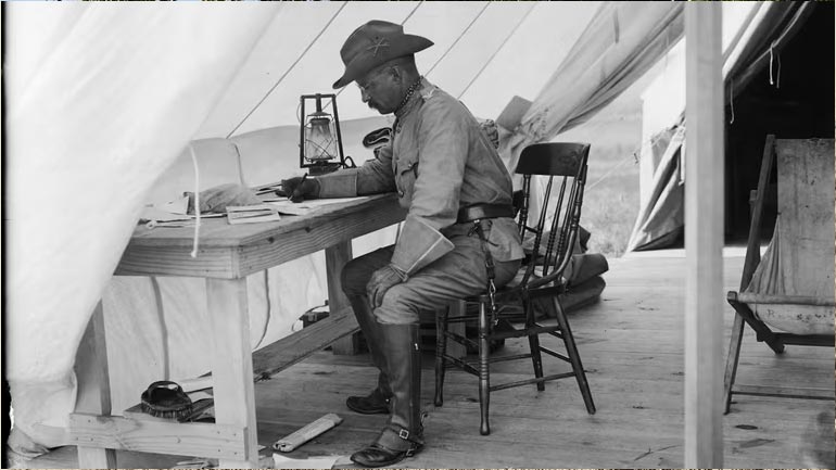 Theodore Roosevelt in Camp Wikoff Montauk